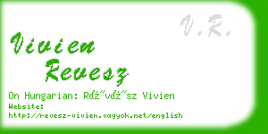 vivien revesz business card